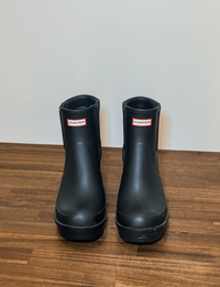 Hunter Heeled Chelsea Rain Boot, Black