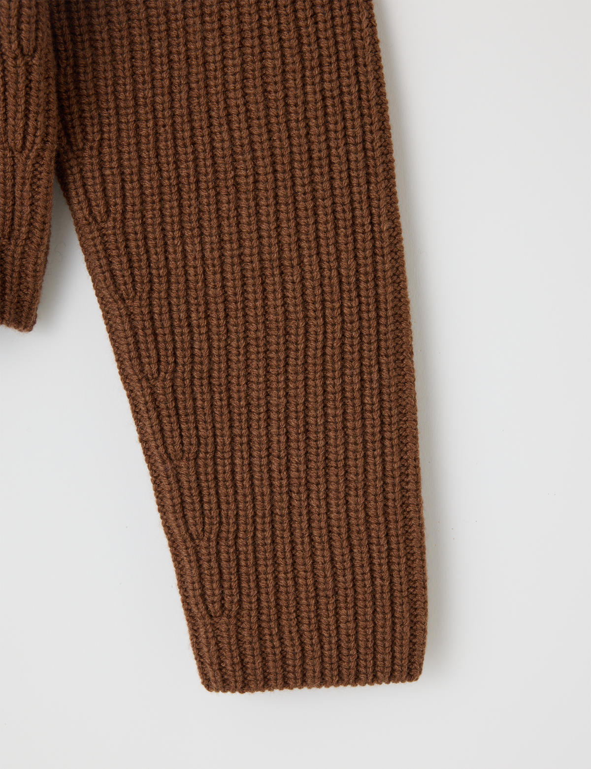 V Neck Cardigan, Brown