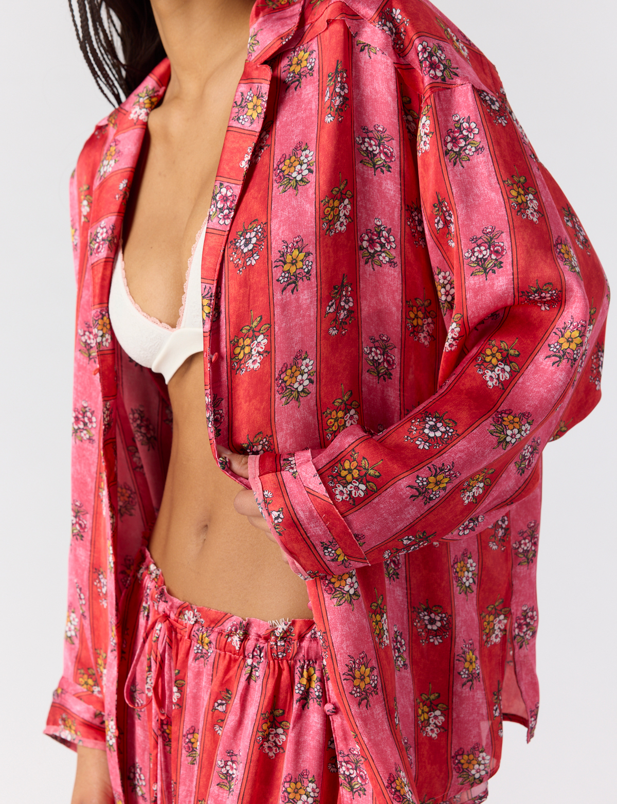 Dreamy Days Pajama Set, Berry Floral/Combo
