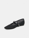 Rodni Woven Mesh Flat, Black