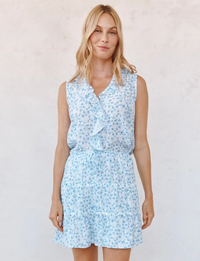 Cooper Skirt, Blue Ditsy Floral