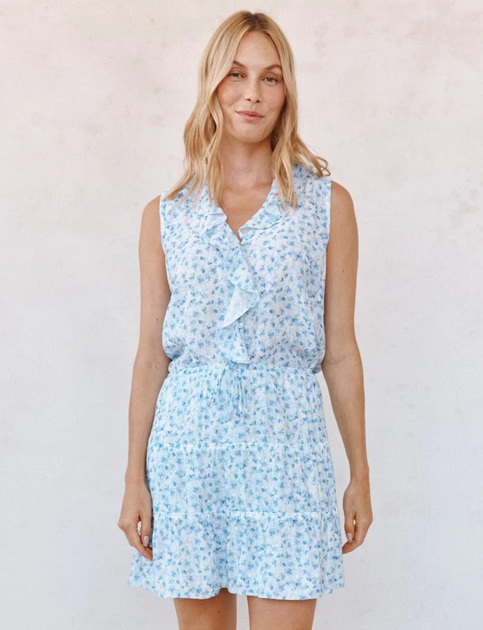 Cooper Skirt, Blue Ditsy Floral