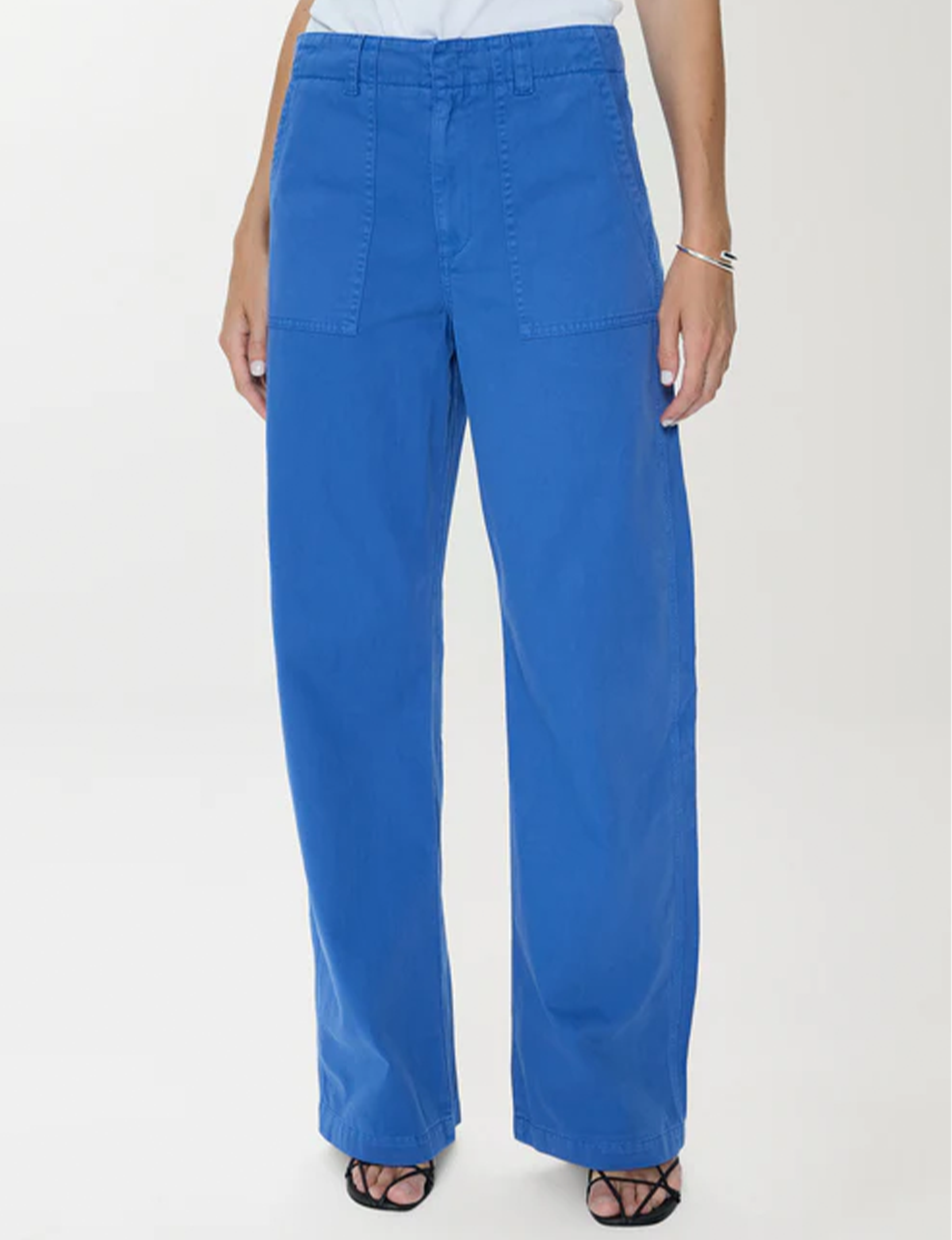 Wren Relaxed Straight Utility Pant, Ciel