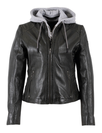 Alva Leather Jacket, Black