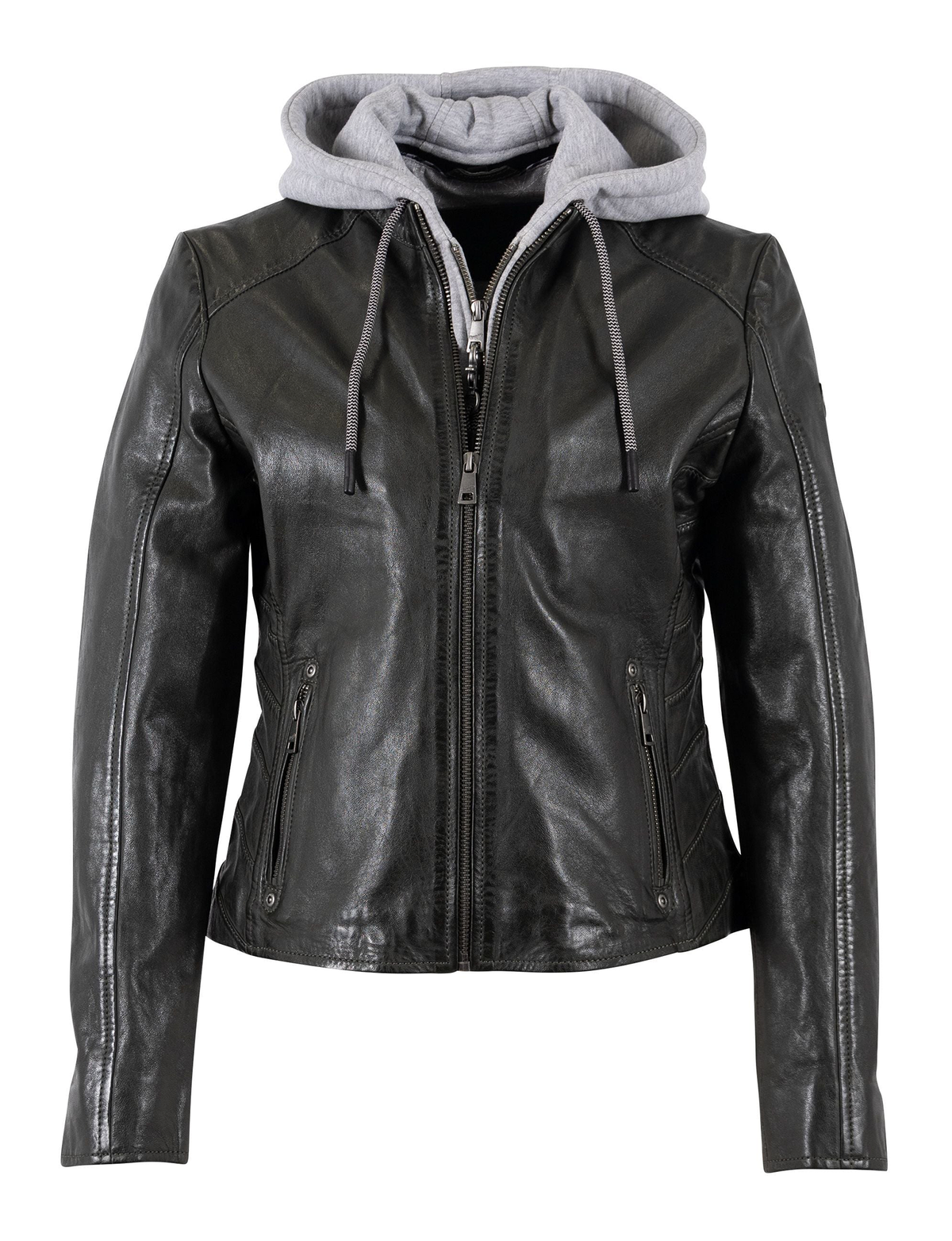 Alva Leather Jacket, Black