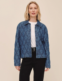 Quilted Barn Jacket, Indigo Lagoon Wash