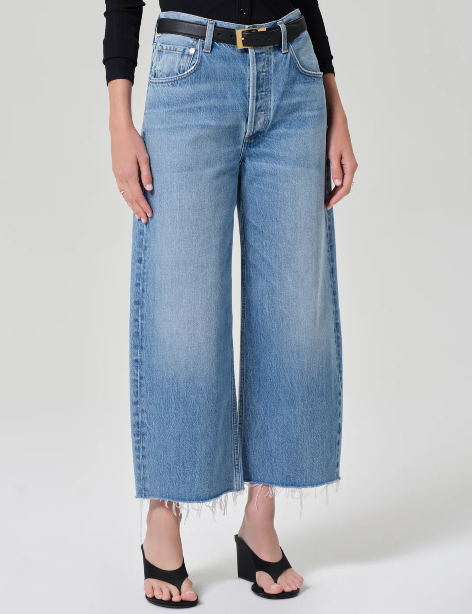 Ayla Raw Hem Crop, Honour