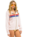 5 Stripe Zip Hoodie, Light Pink/Purple Orange