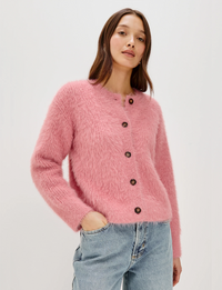 Melo Cardigan, Heather Pink
