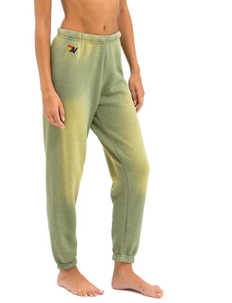 5 Stripe Women's Sweatpants, Faded Army