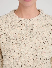 Confetti S/S Sweater, Cream