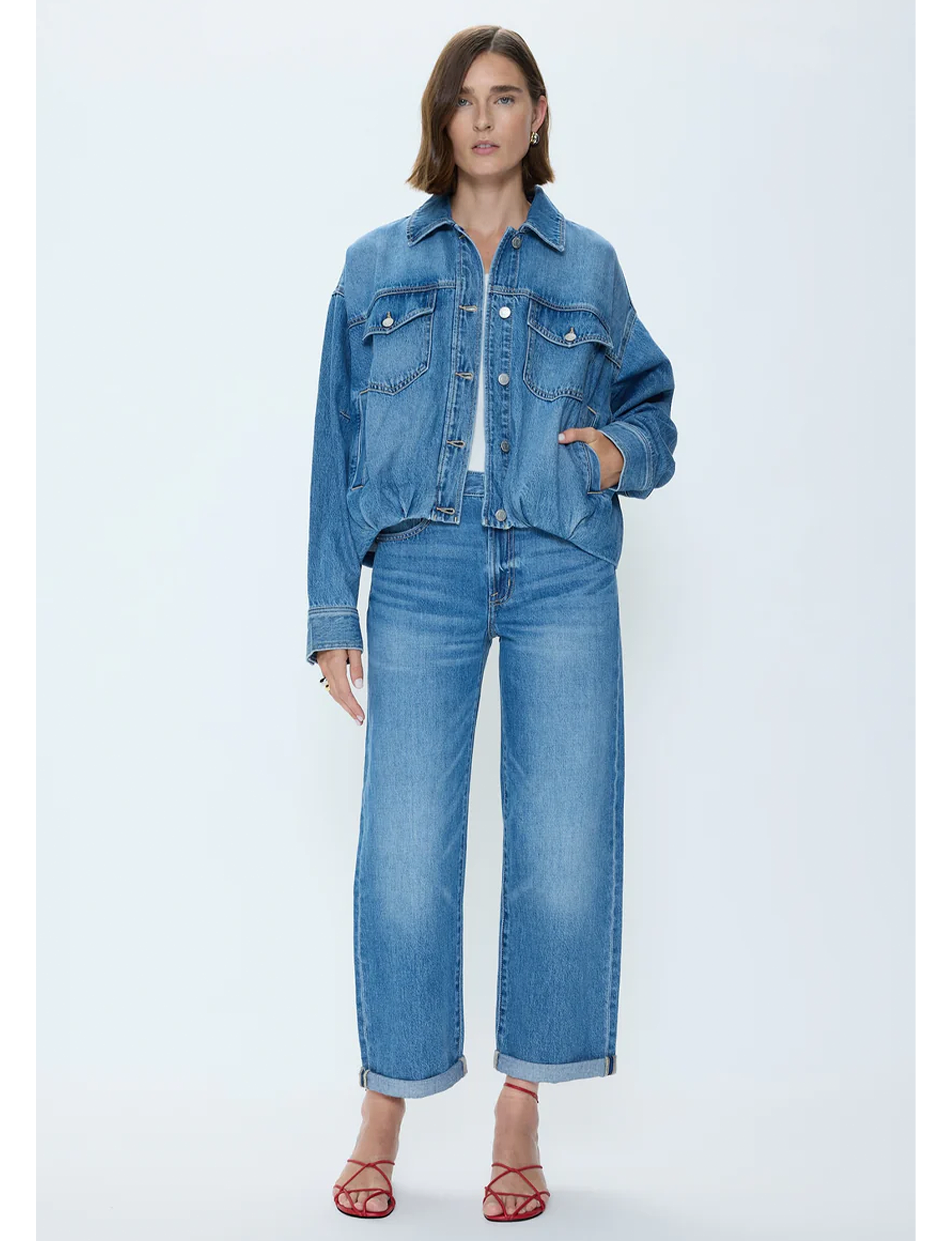 Bibi Blouson Trucker Jacket, Heartfelt