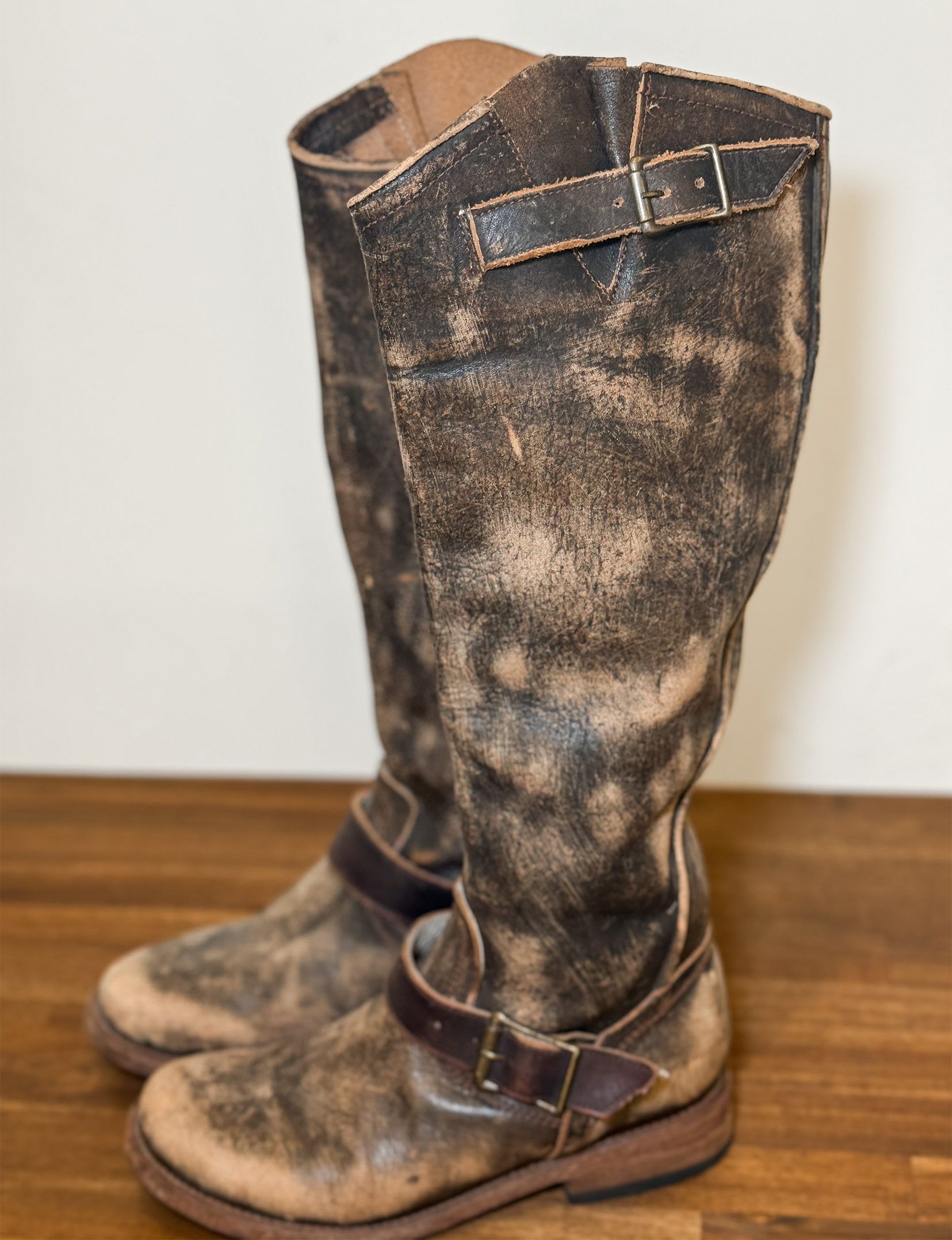Freebird Tall Leather Boots, Distressed Brown