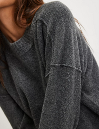 Phoebe Pullover, Dark Heather Grey