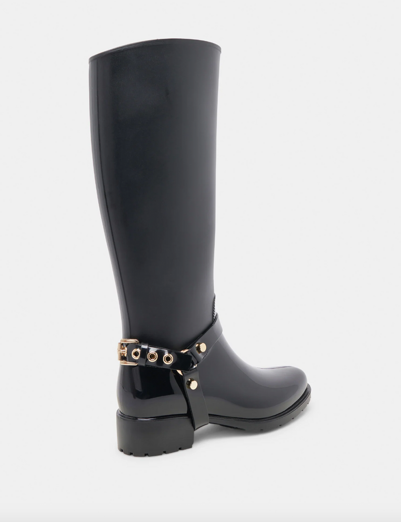 Cloudy H2O Riding Boot, Midnight Patent Stella