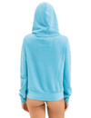 5 Stripe Zip Hoodie, Aquamarine/Aqua