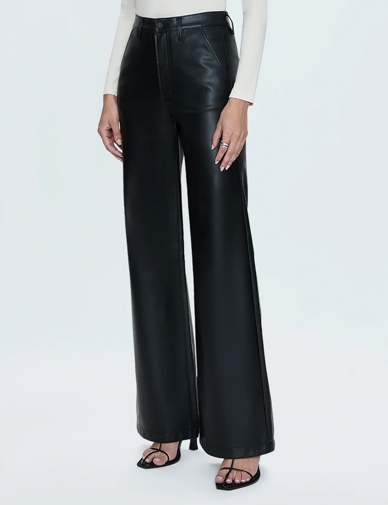 Lana Wide Leg Trouser, Slate Black