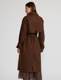 Allen Trench Coat, Brown