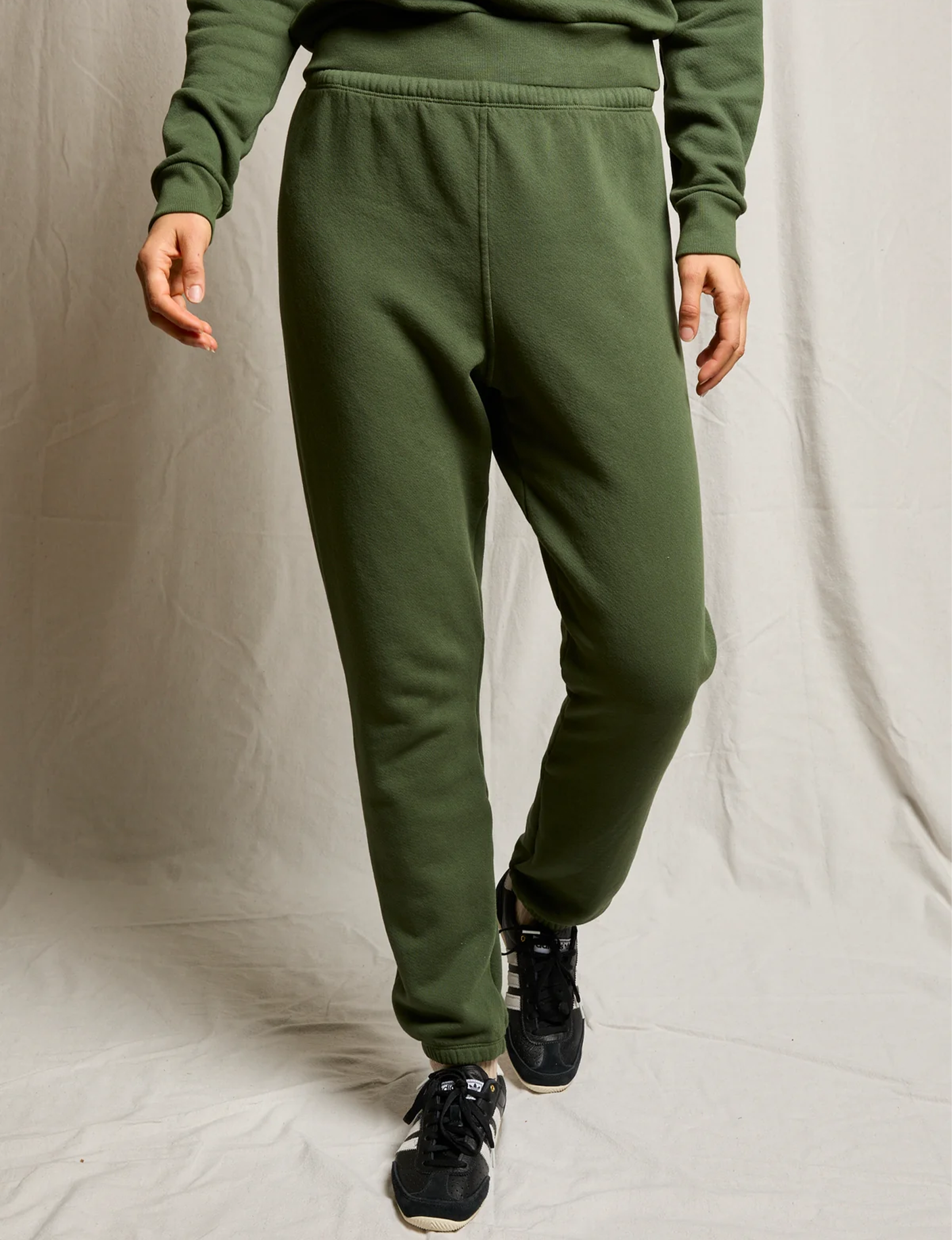 Stevie Fleece Sweatpants, Fern Green