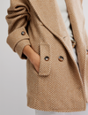 Ari Wool Peacoat, Tan
