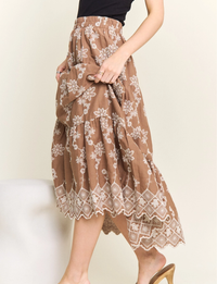 Reyna Maxi Skirt, Mocha