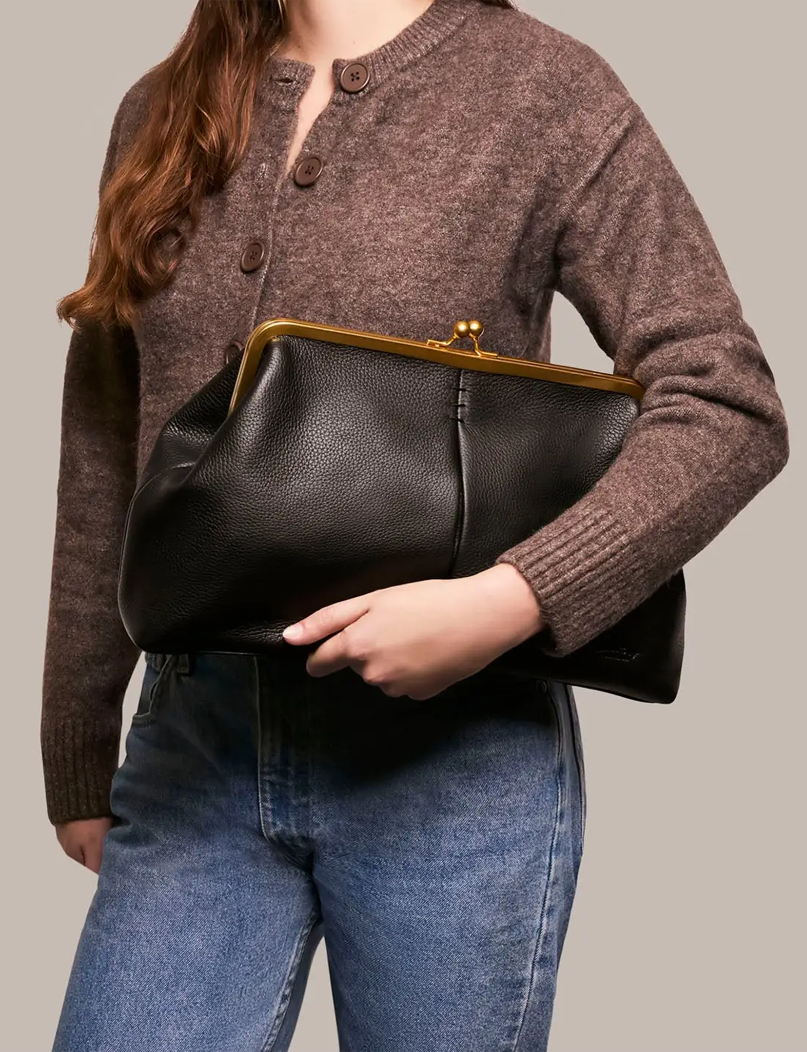 Grace Clutch, Black