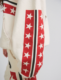 Spangled Hoodie, Creme