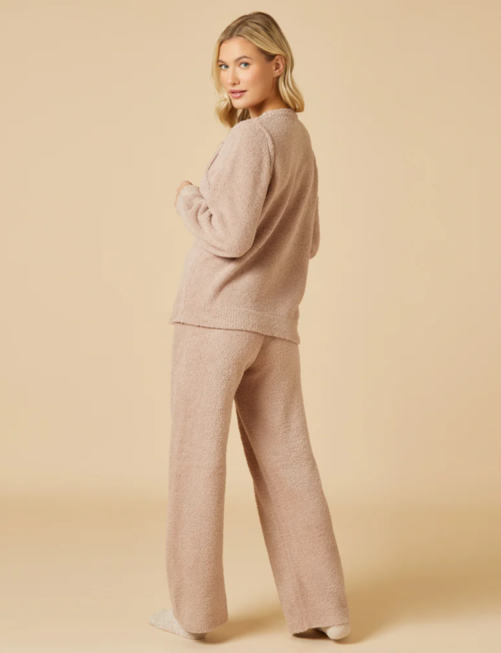 Marshmallow Reverse Seam Bracelet Lounge Set, Coco