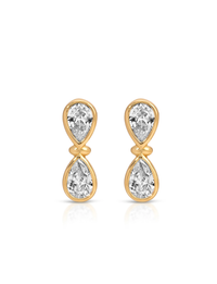 Infinity Crystal Stud, Gold
