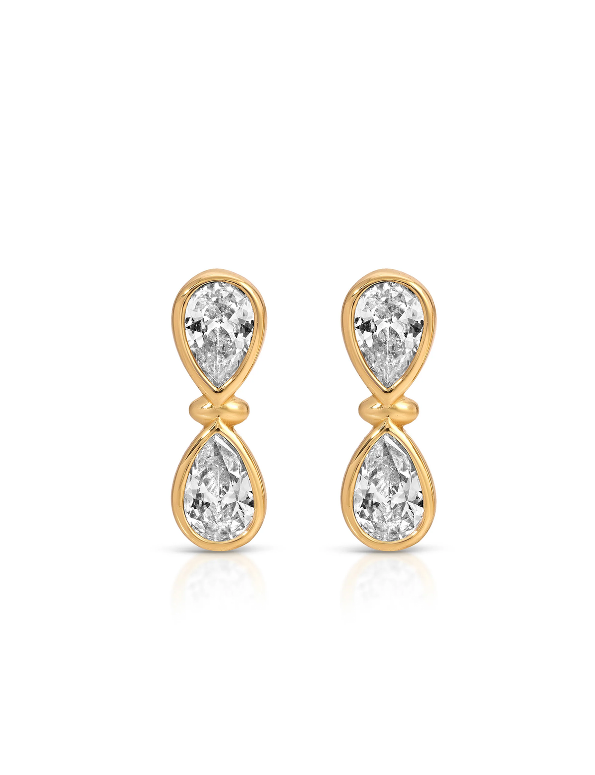 Infinity Crystal Stud, Gold