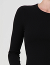 Alma Shrunken Crewneck, Black