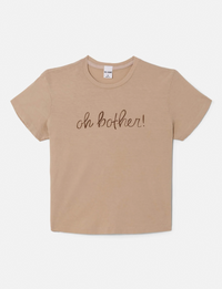 50's 'Oh Brother' Boxy Tee, Khaki