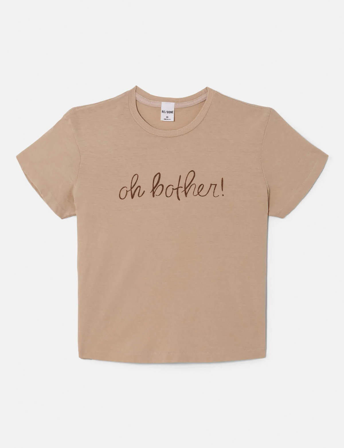 50's 'Oh Brother' Boxy Tee, Khaki