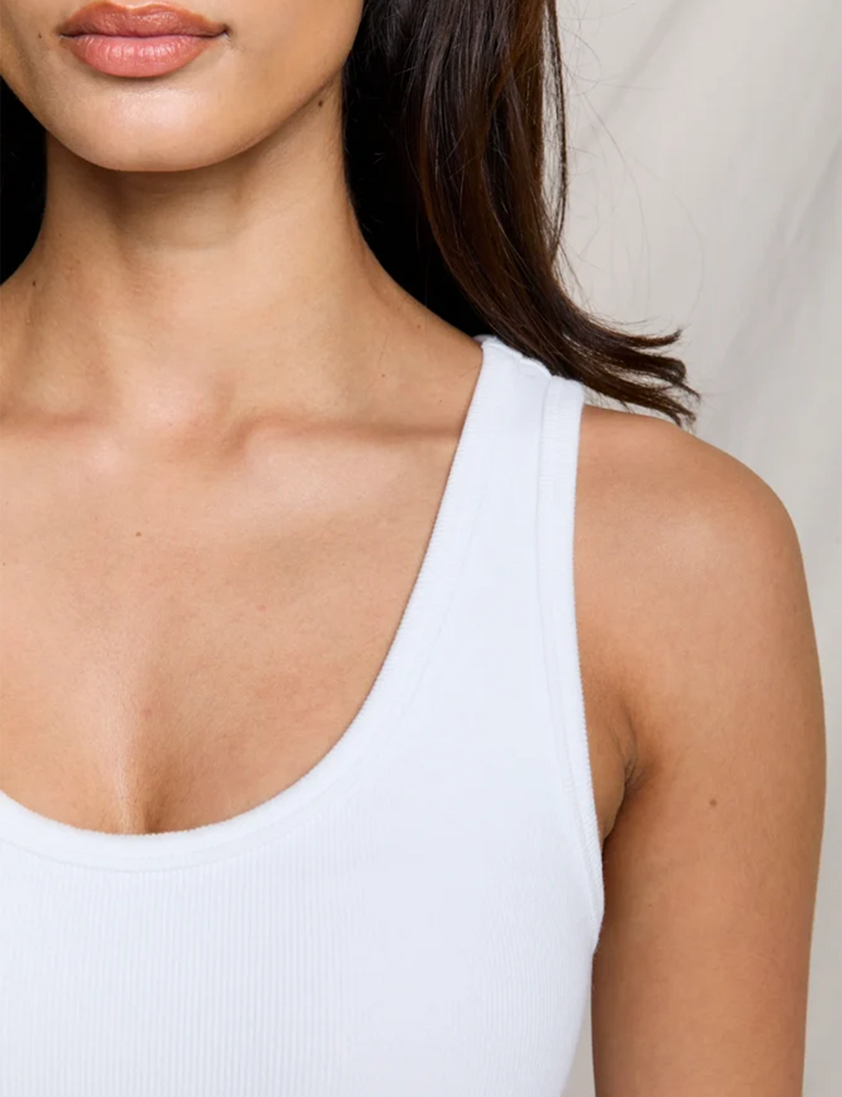 Blondie Long Tank, White