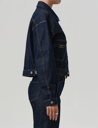 Alma Horsebit Jacket, Helia