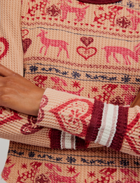 Blissful Layering Tee, Stone/Combo