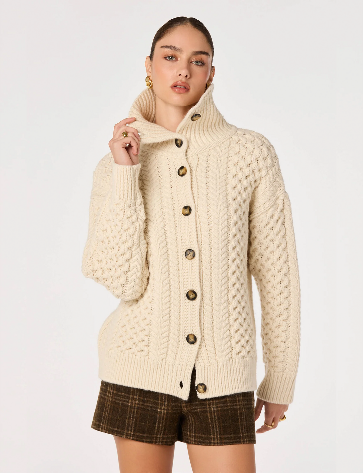 Crystelle Cardigan, Cream