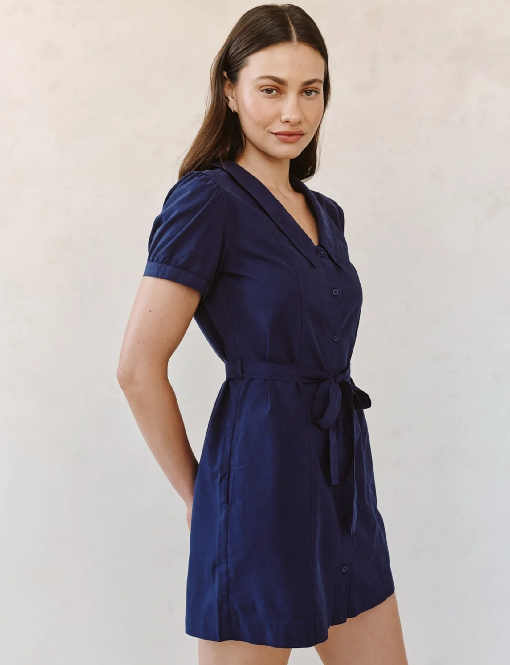 Puritan Dress, Noir Navy