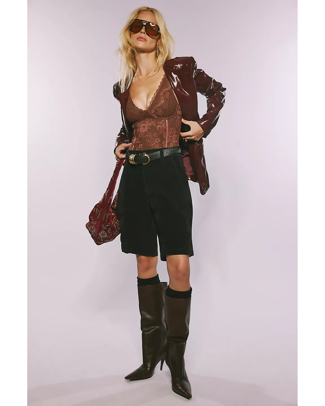 Say You Love Me Bodysuit, Mink