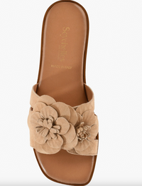 Morning Dew Sandal, Natural Suede