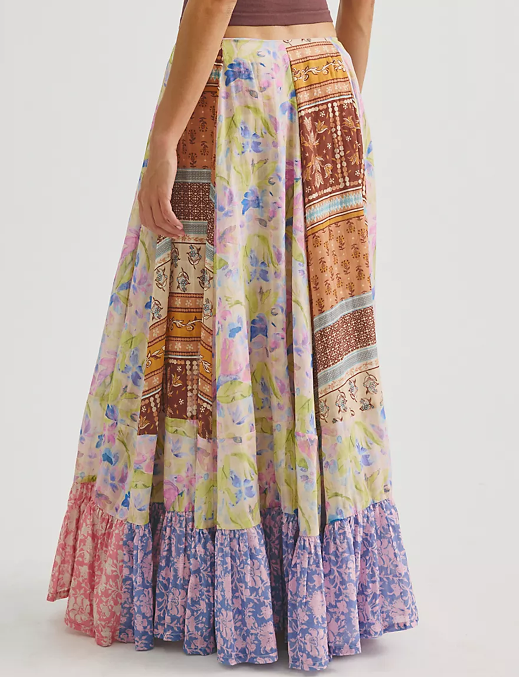 Santa Eulalia Printed Maxi Skirt, Multi/Combo