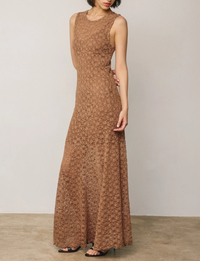 Carmen Lace Dress, Taupe