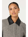Nelly Jacket, Grey Herringbone