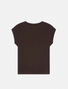 Easy V-Neck Tee, Chocolate Brown