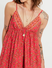 Sorrento Stroll Printed Maxi, Tart Berry/Combo