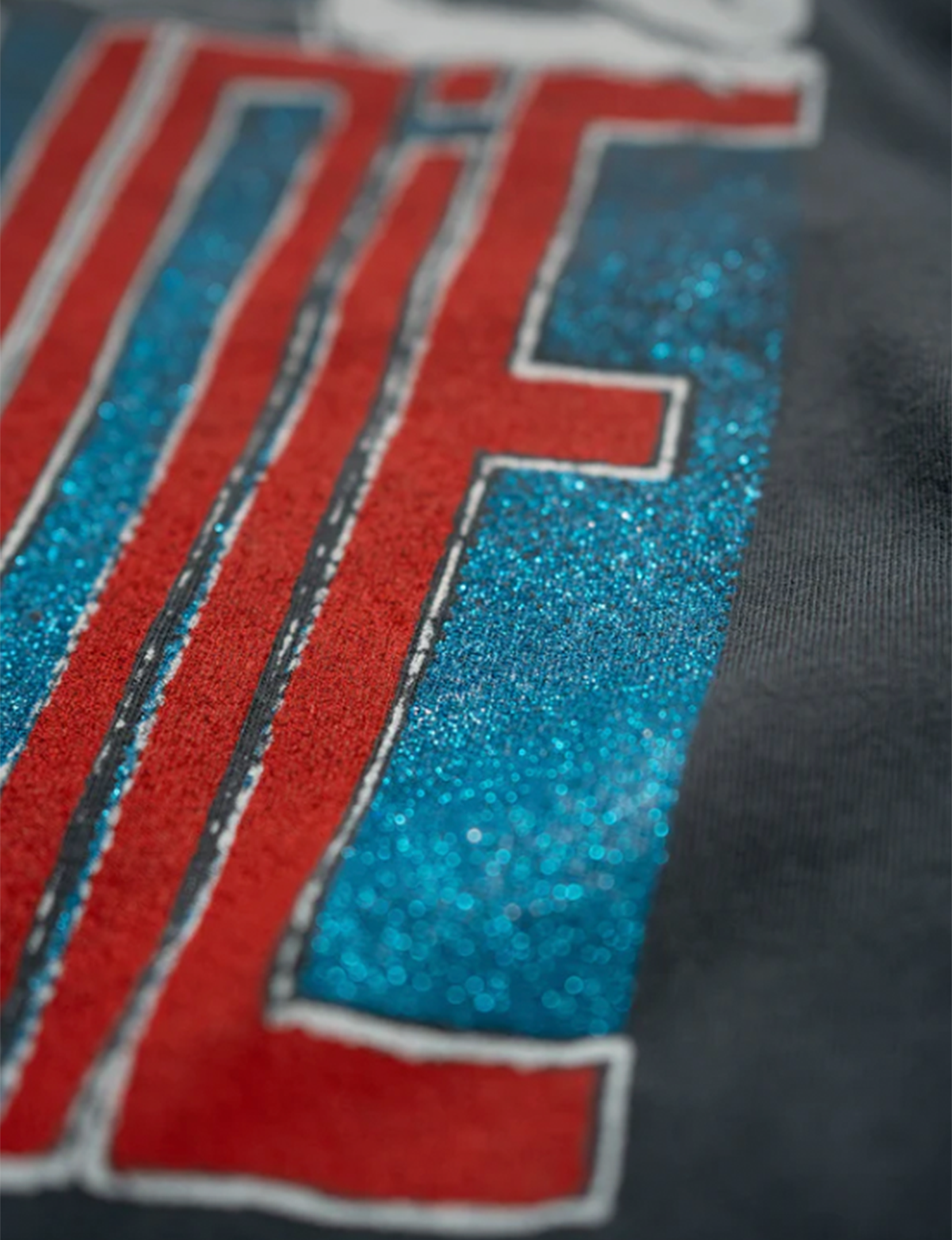 Blondie American Stars Cropped Crew Tee, Dusk