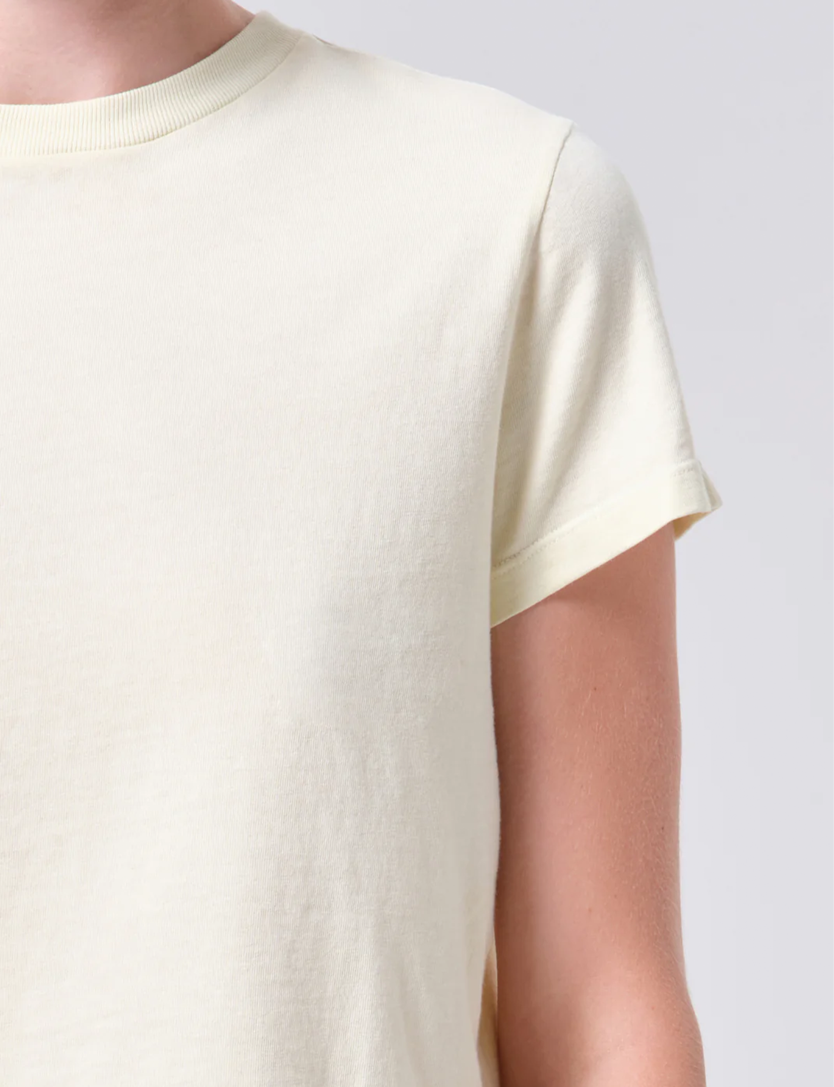 Adine Shrunken Tee, Lemon Drop