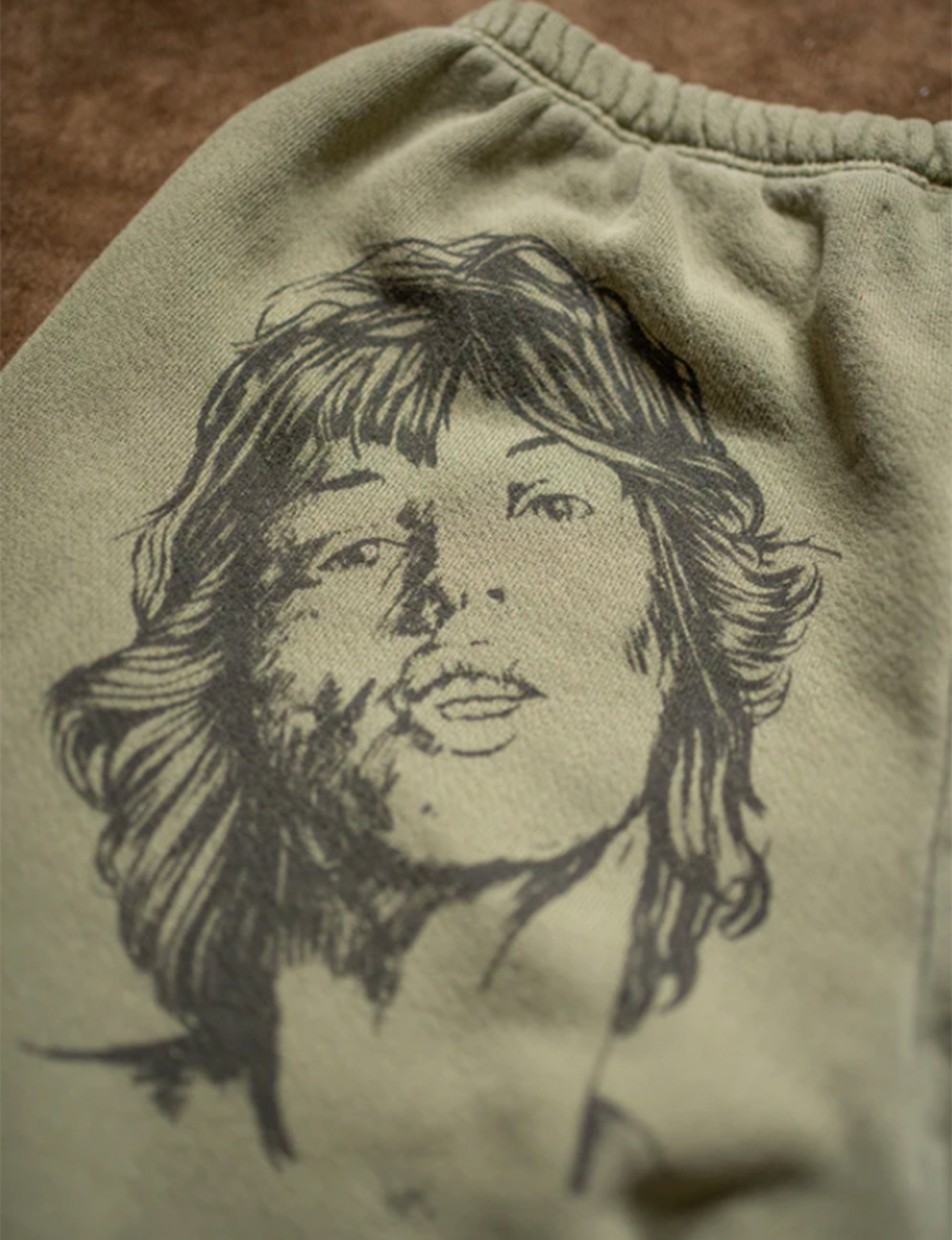 Rolling Stones Sketch Sweatpant, Fatigue