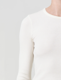 Alma Shrunken Crewneck, Oatmilk