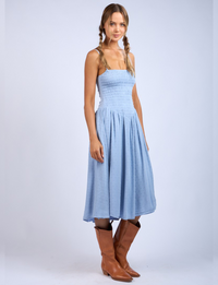 Skylar Midi Dress, Baby Blue